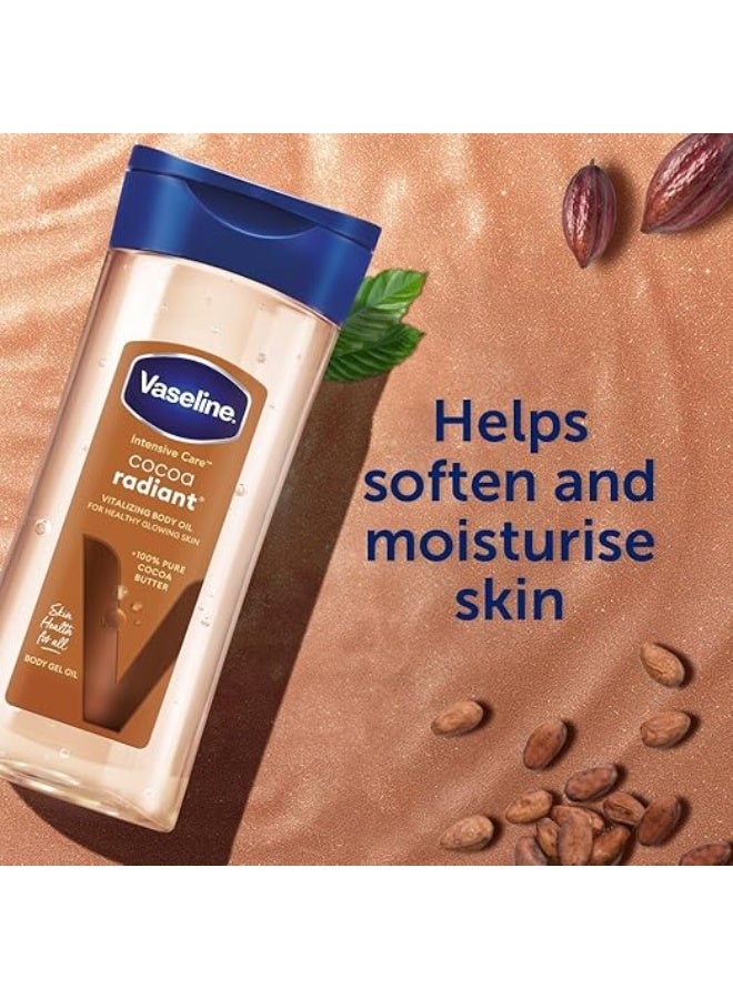 Vaseline Vaseline Intensive Care Cocoa Radiant Body Gel Oil, 6.8 Ounce - Image 2